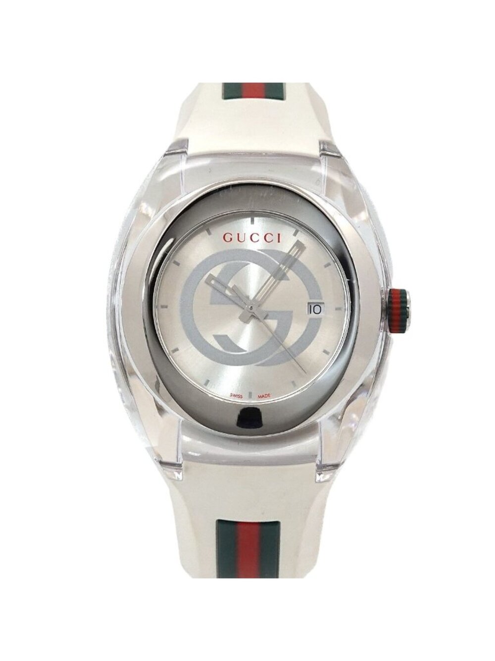 Gucci Sync Watch Date Silver Quartz